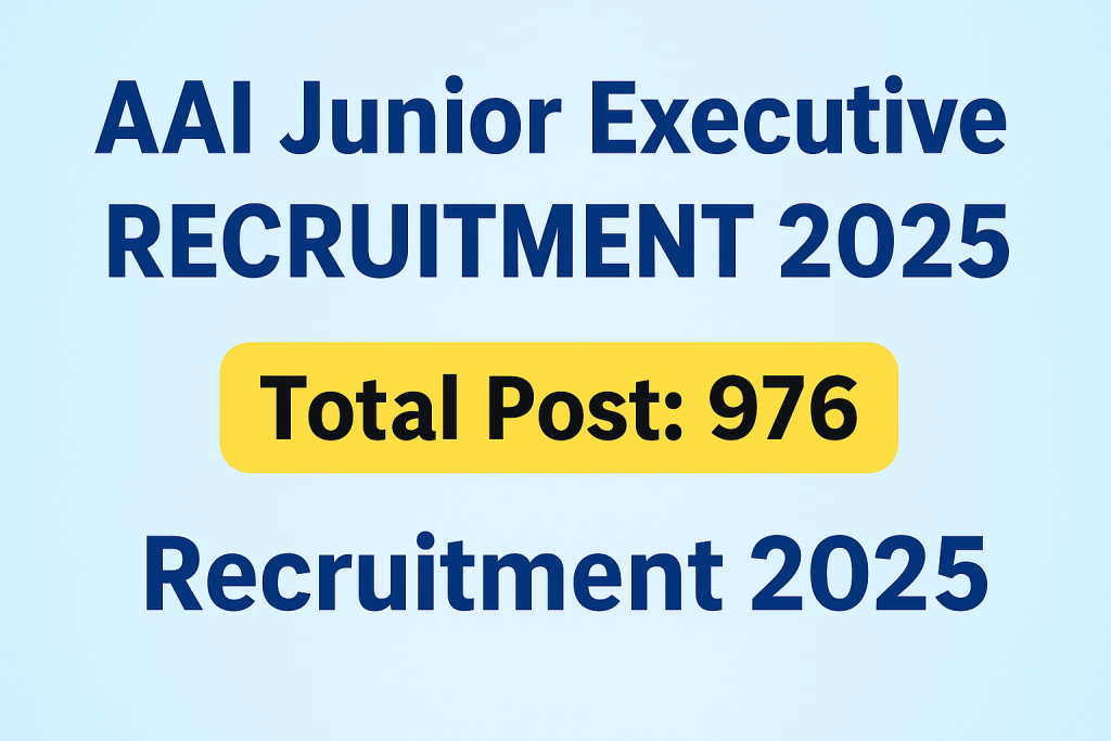 AAI Junior Executive Recruitment 2025