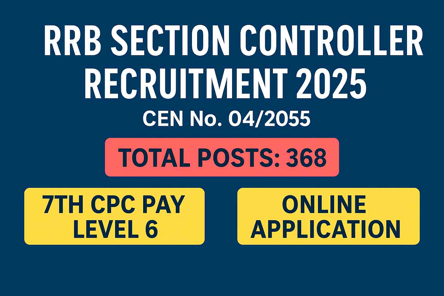 RRB Section Controller 2025