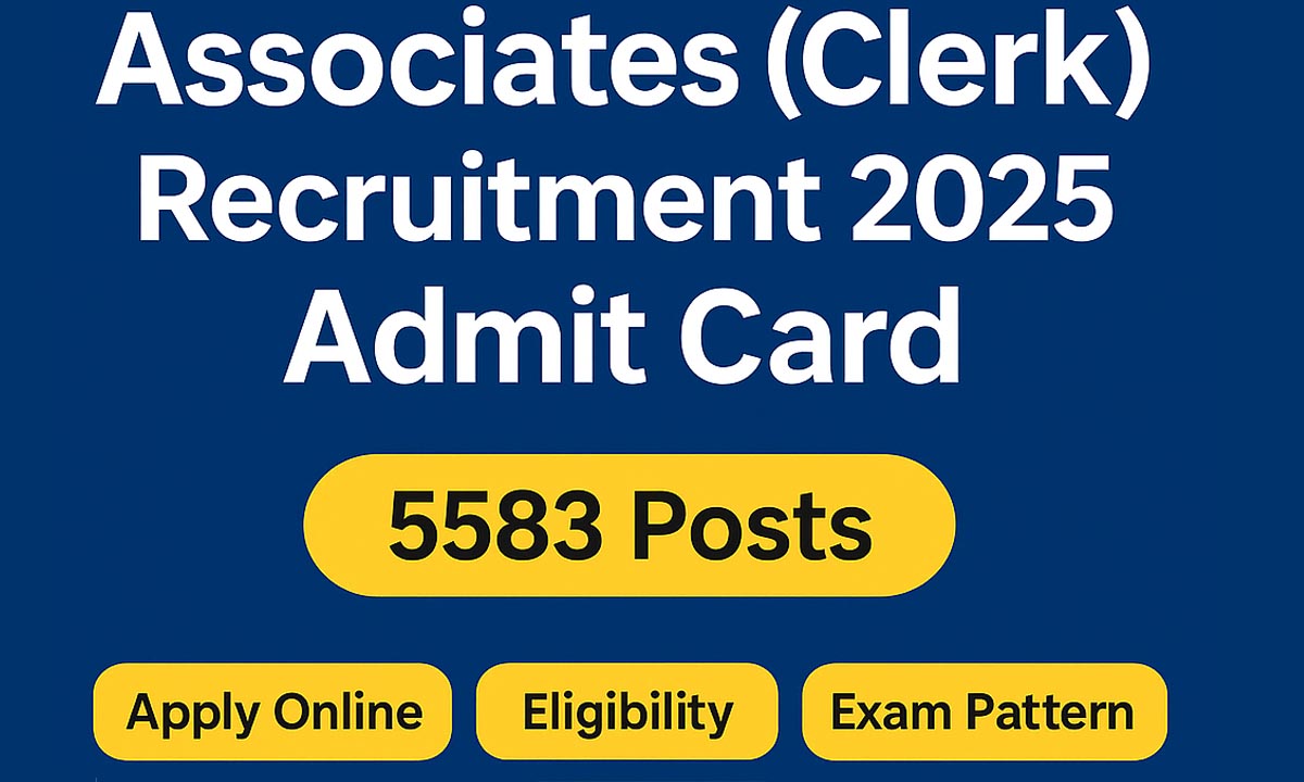 SBI Bank JA Clerk 2025
